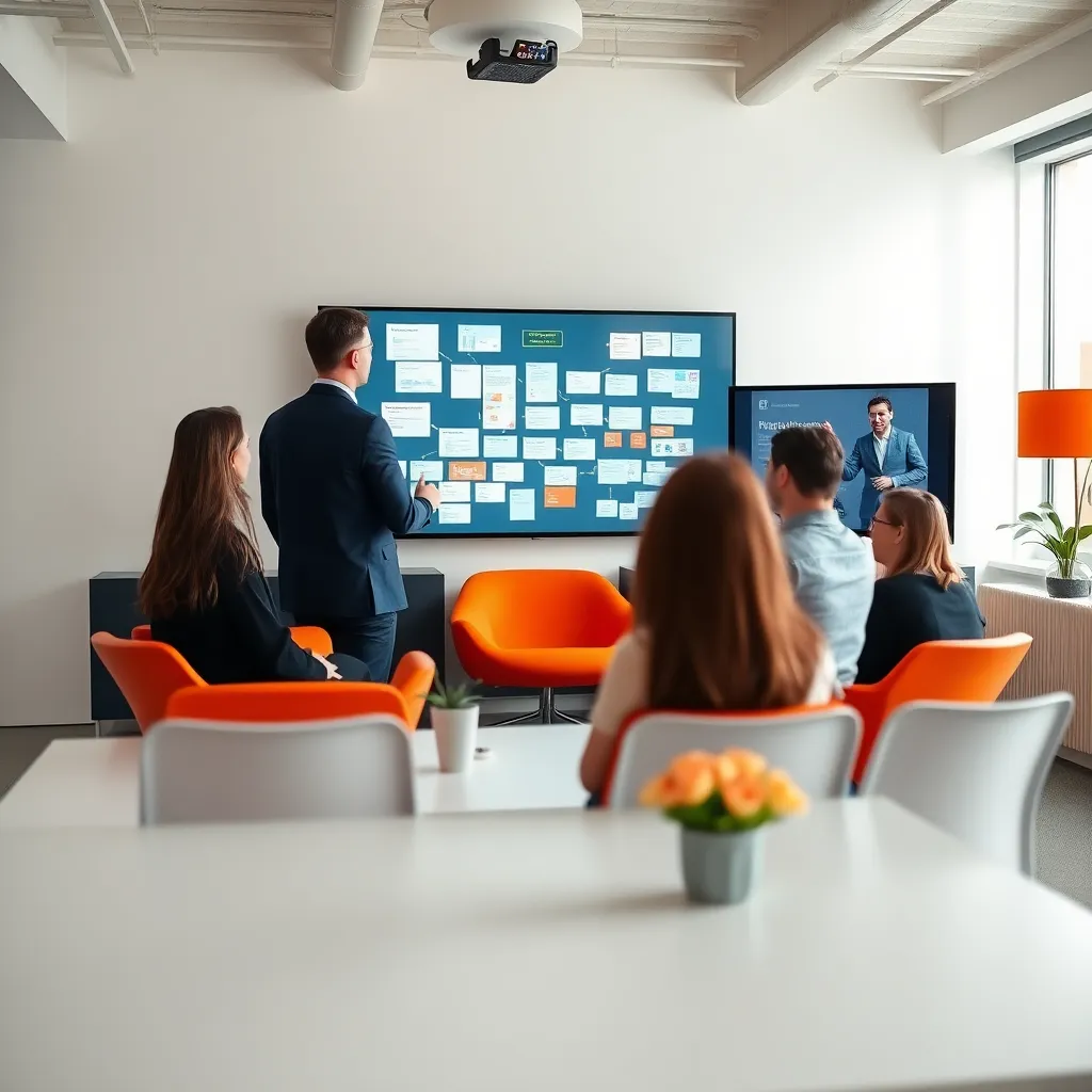 Creatieve denksessie in Nederlands tech-bedrijf