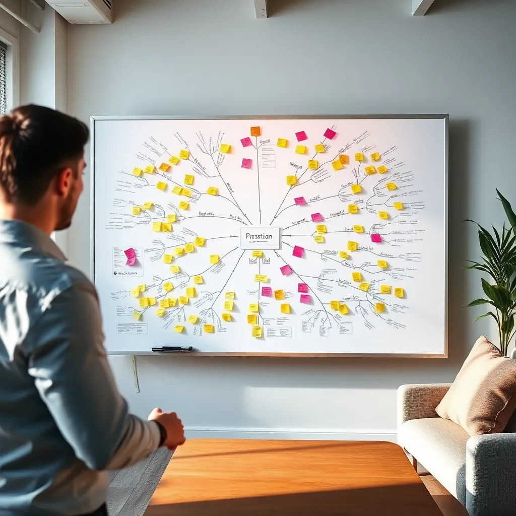 Stapsgewijze opbouw van een innovatieve mindmap