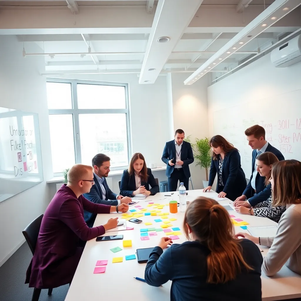 Nederlandse innovators werken samen in een modern kantoor met open werkruimte